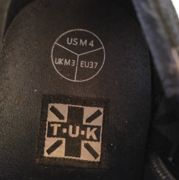 Vintage TUK Y2K Animal Print Creepers Platform Lace-Ups SZ 6 - Picture 6 of 16